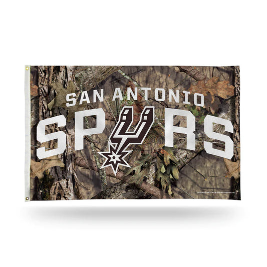 San Antonio Spurs / Mossy Oak Camo Break-Up 3' x 5' Banner Flag by Rico Industries