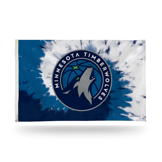 Minnesota Timberwolves Tie Dye Design 3' x 5' Banner Flag by Rico Industries