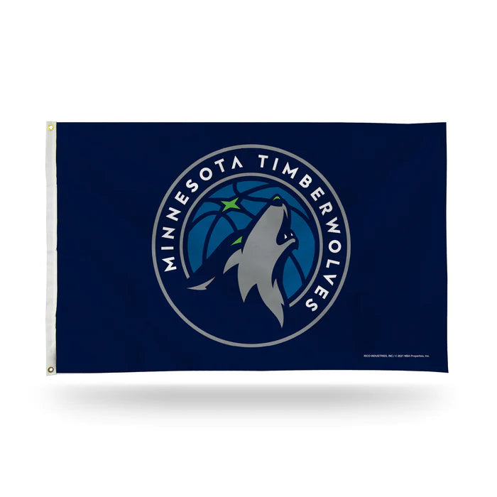 Minnesota Timberwolves 3' x 5' Banner Flag by Rico Industries