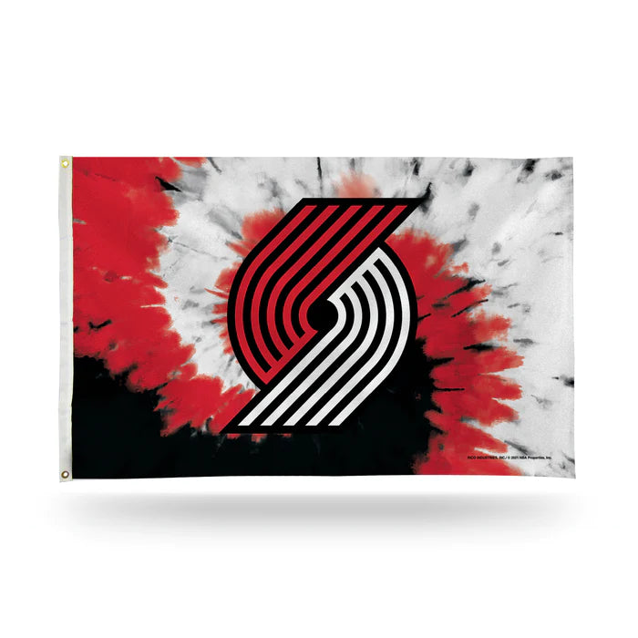 Portland Trail Blazers Tie Dye Design 3' x 5' Banner Flag by Rico Industries