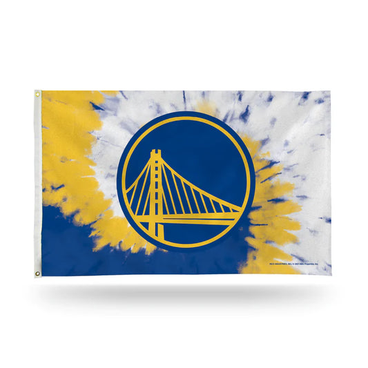 Golden State Warriors Tie Dye Design 3' x 5' Banner Flag by Rico Industries