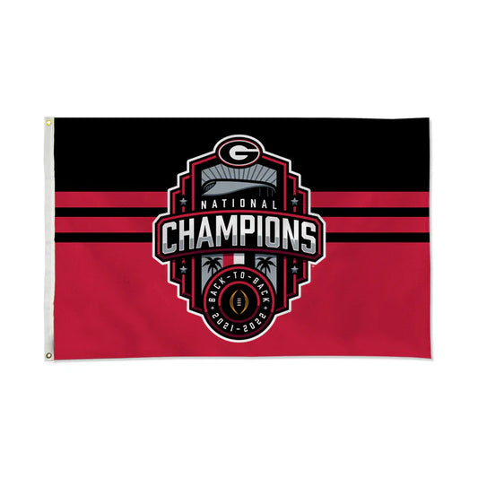 Georgia Bulldogs 2023 CFP National Champions Banner Flag by Rico Industries