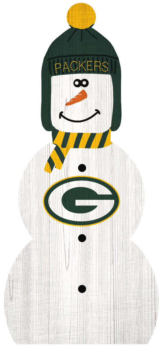 Green Bay Packers 31" Snowman Leaner by Fan Creations