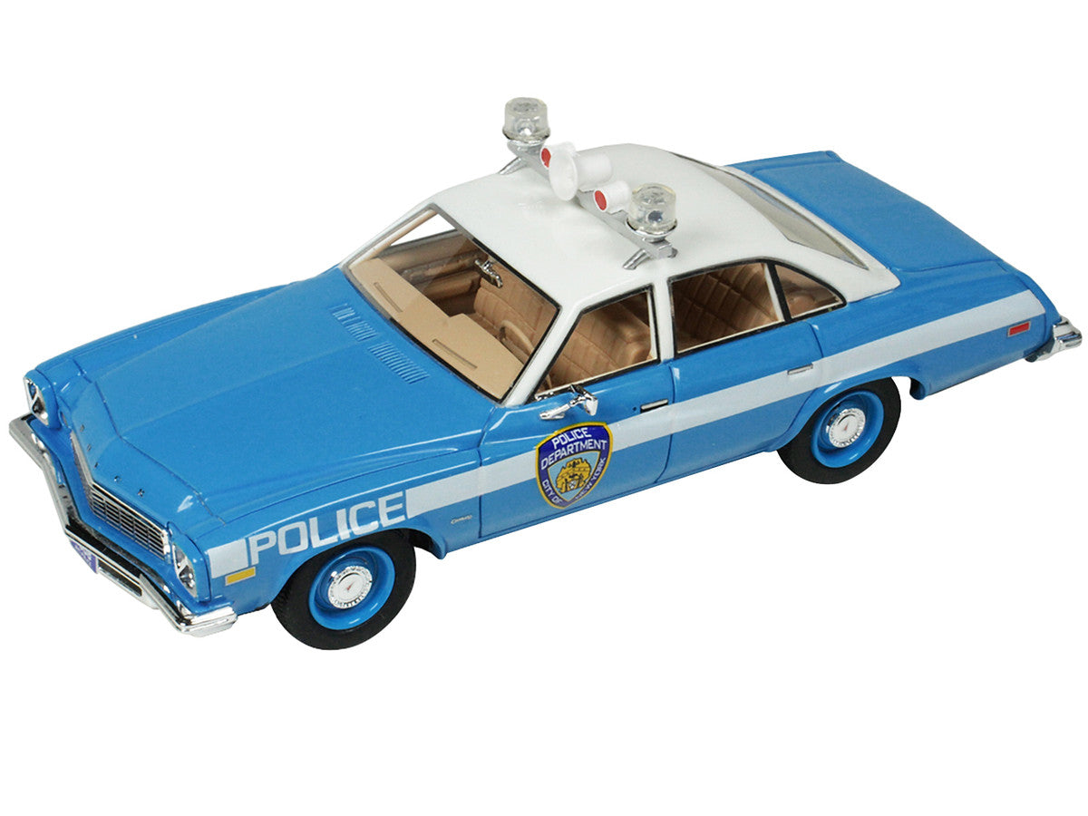1974 Buick Century Police Blue and White NYPD (New York City Police Department) Limited Edition to 333 pieces 1/43 Model Car by Goldvarg Collection