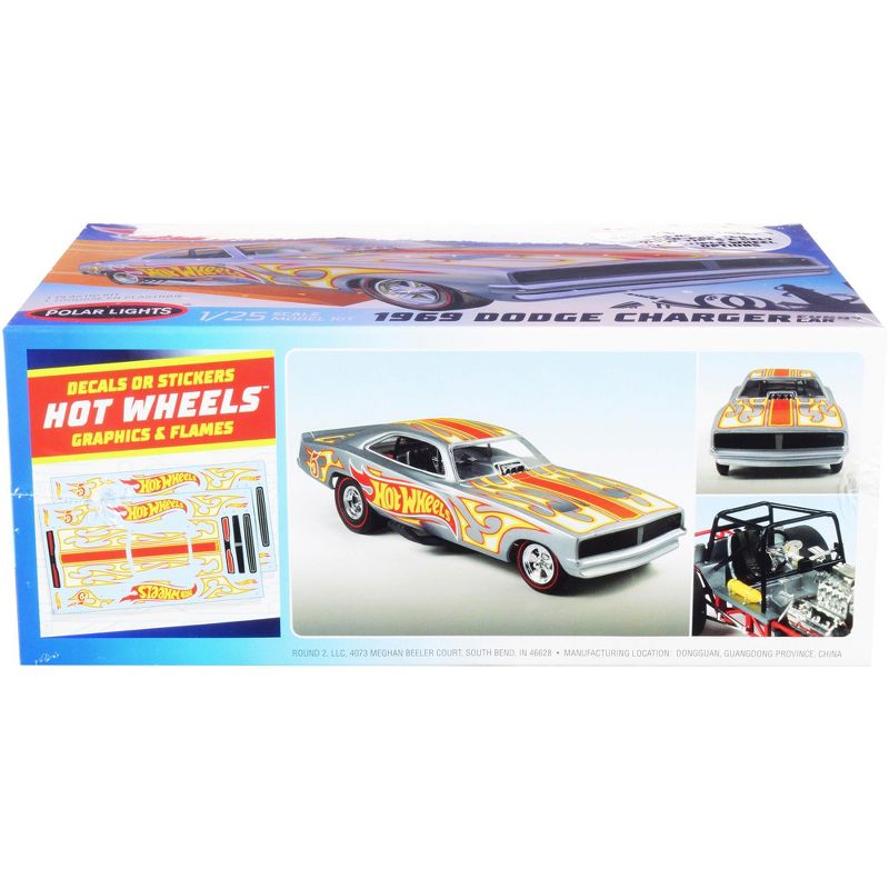 1969 Dodge Charger Funny Car "Hot Wheels" 1/25 Scale Skill 2 Model Kit by Polar Lights