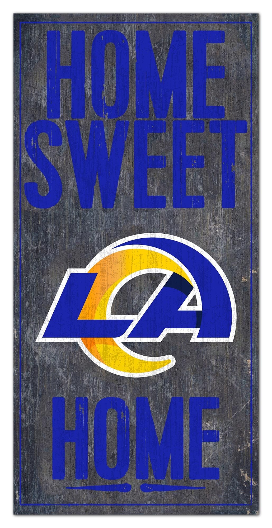 Los Angeles Rams Home Sweet Home 6" x 12" Sign by Fan Creations