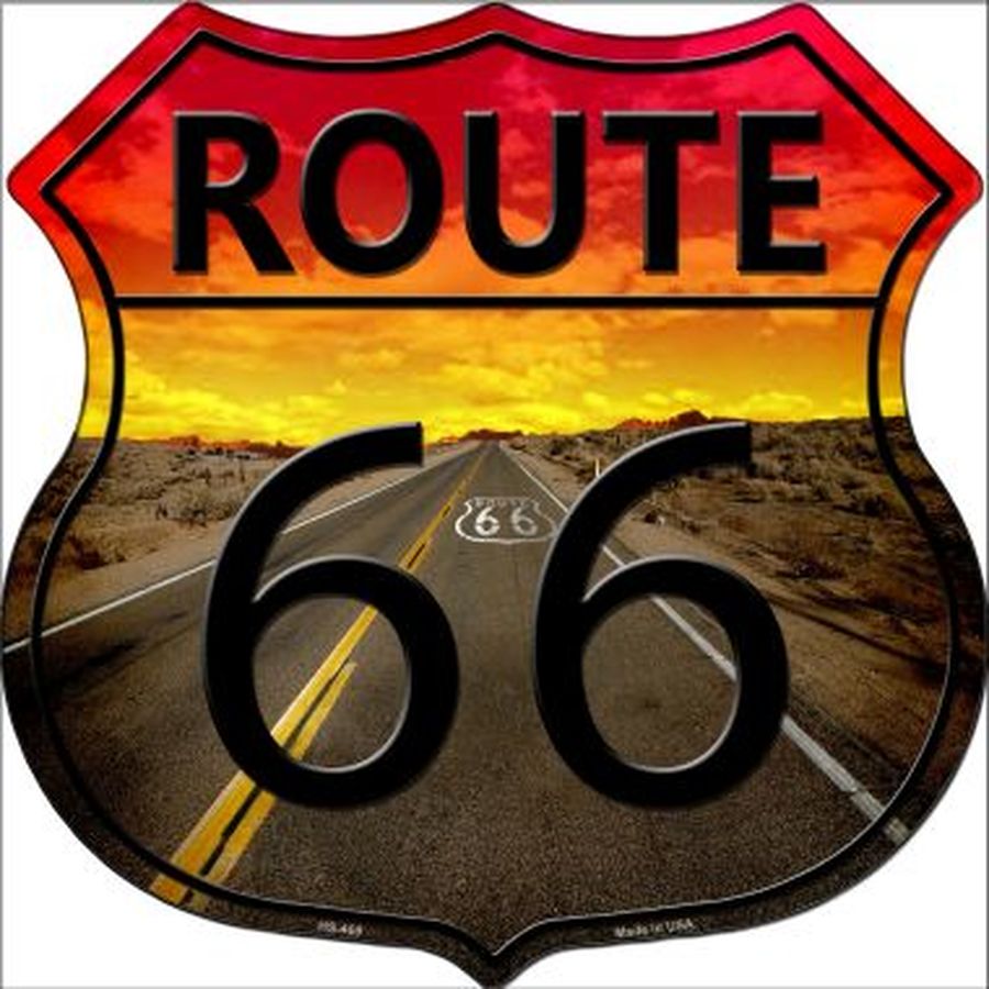 Route 66 Highway Shield 11" Metal Sign HS-466