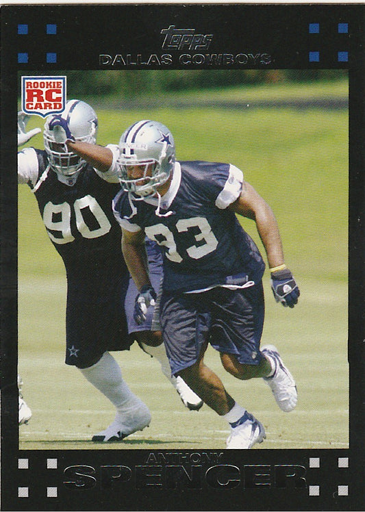 2007 Topps #356 Anthony Spencer RC - Football Card {NM-MT}