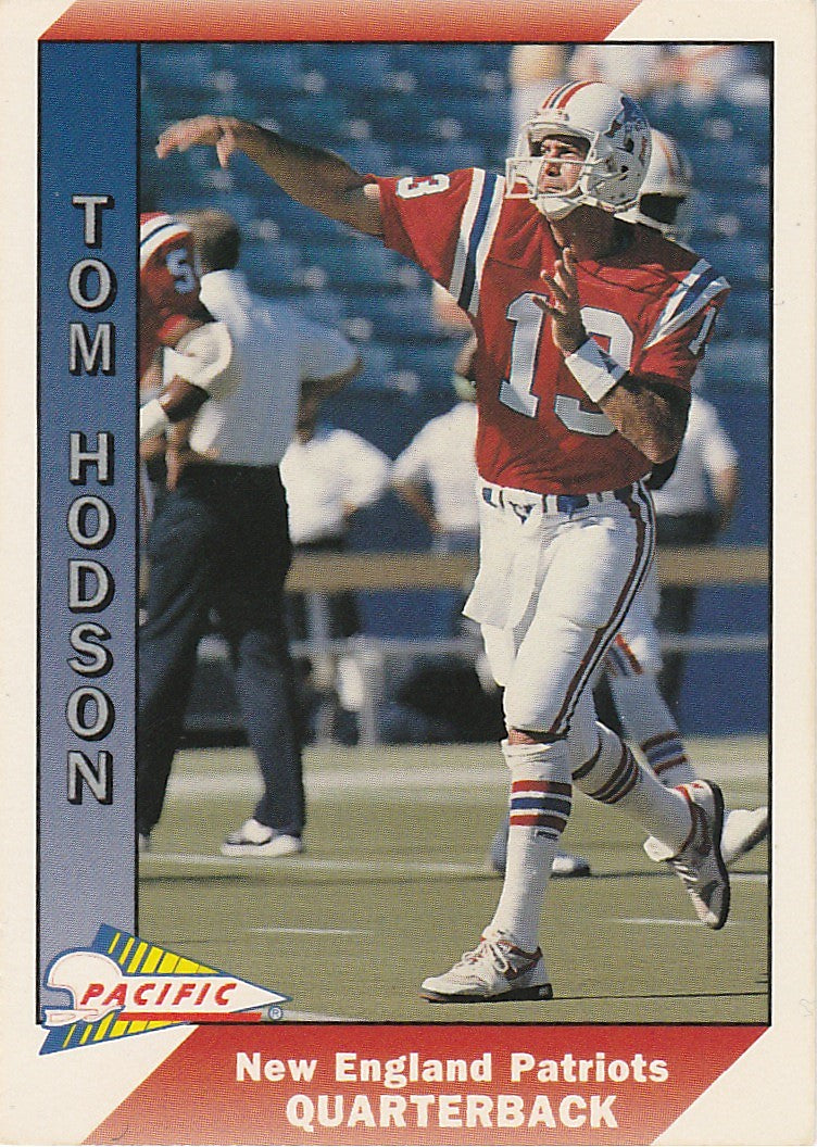 1991 Pacific #307 Tommy Hodson UER - Football Card