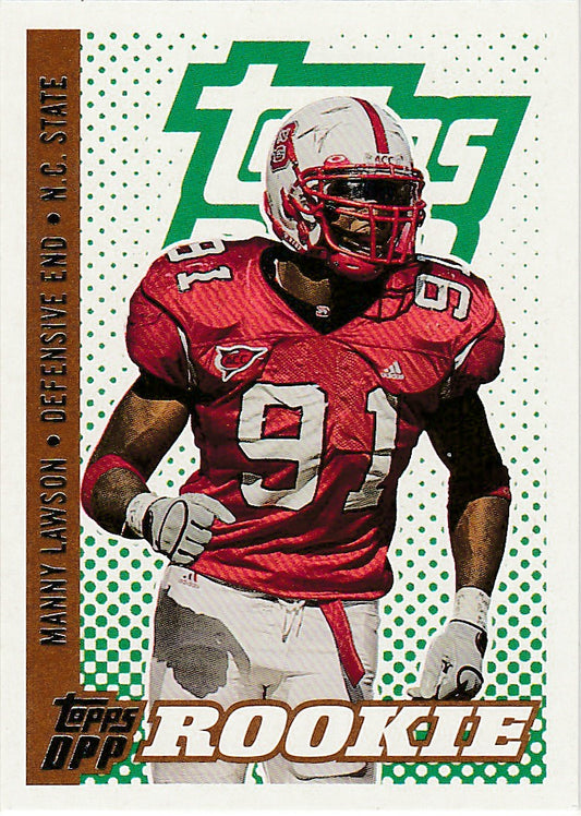 2006 Topps Draft Picks and Prospects #143 Manny Lawson RC - Football Card