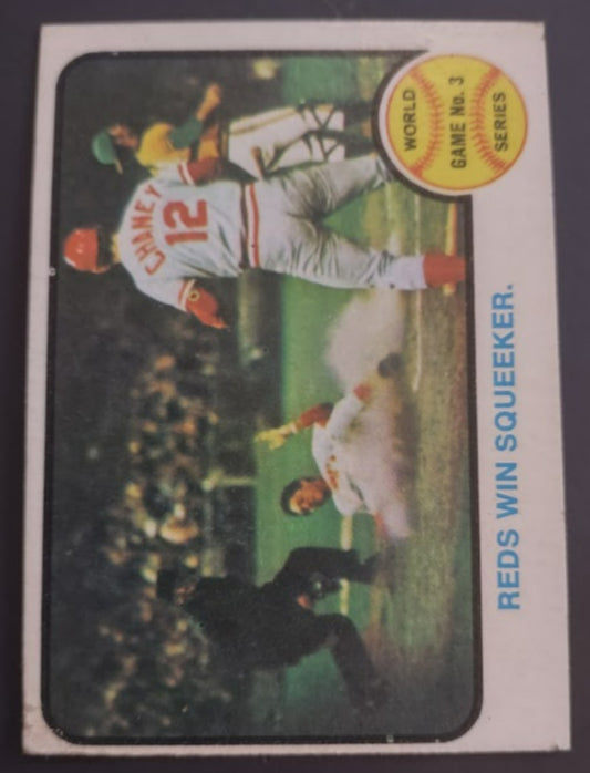 1973 Topps #205 World Series Game 3/Tony Perez - Baseball Card Gd-VG