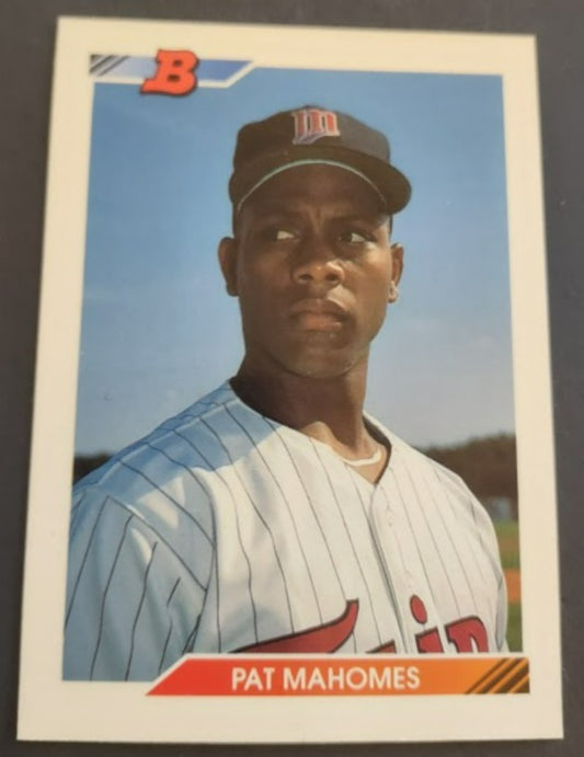 1992 Bowman #131 Pat Mahomes RC - Baseball Card NM-MT