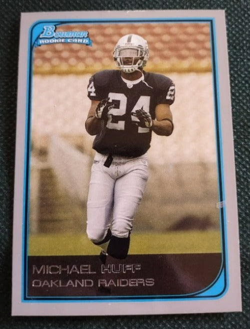 2006 Bowman #148 Michael Huff Rookie Card - Football Card