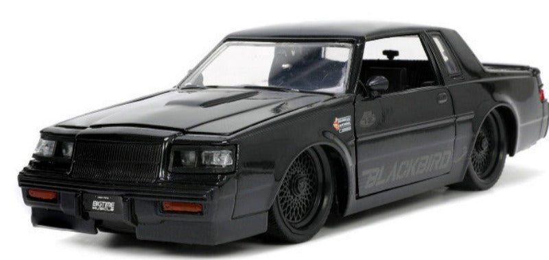 1987 Buick Grand National Black Metallic "Blackbird" "Bigtime Muscle" Series 1/24 Diecast Model Car by Jada