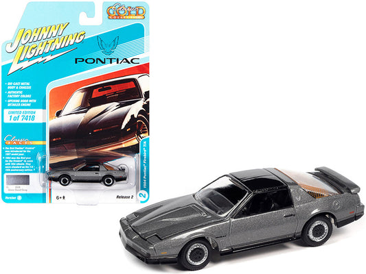 1984 Pontiac Firebird Trans Am T/A Silver Sand Gray Metallic w/ Black Top "Classic Gold Collection" Series Ltd Edition to 7418 pcs 1/64 Diecast Car