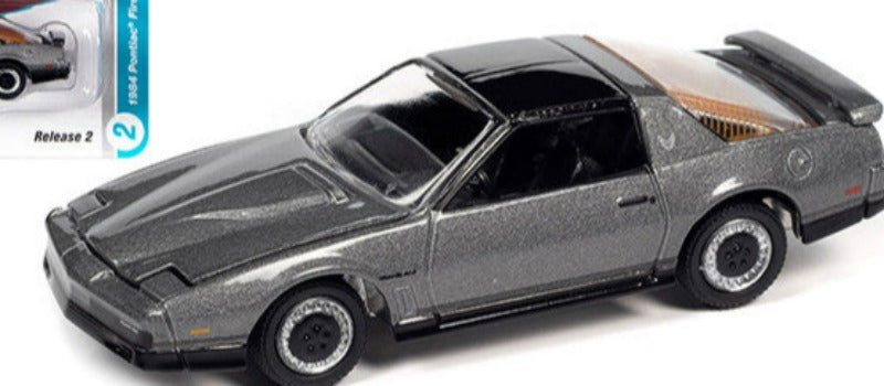 1984 Pontiac Firebird Trans Am T/A Silver Sand Gray Metallic w/ Black Top "Classic Gold Collection" Series Ltd Edition to 7418 pcs 1/64 Diecast Car