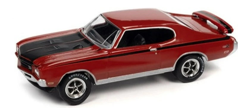 1971 Buick GSX Fire Red with Black Stripes "Class of 1971" Limited Edition to 7298 pcs. "Muscle Cars USA" Series 1/64 Diecast Car by Johnny Lightning