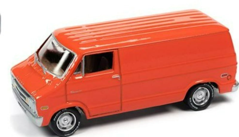 1976 Dodge Tradesman Van Custom Red-Orange "Classic Gold Collection" Series Limited Edition to 9718 pieces 1/64 Diecast Model Car by Johnny Lightning