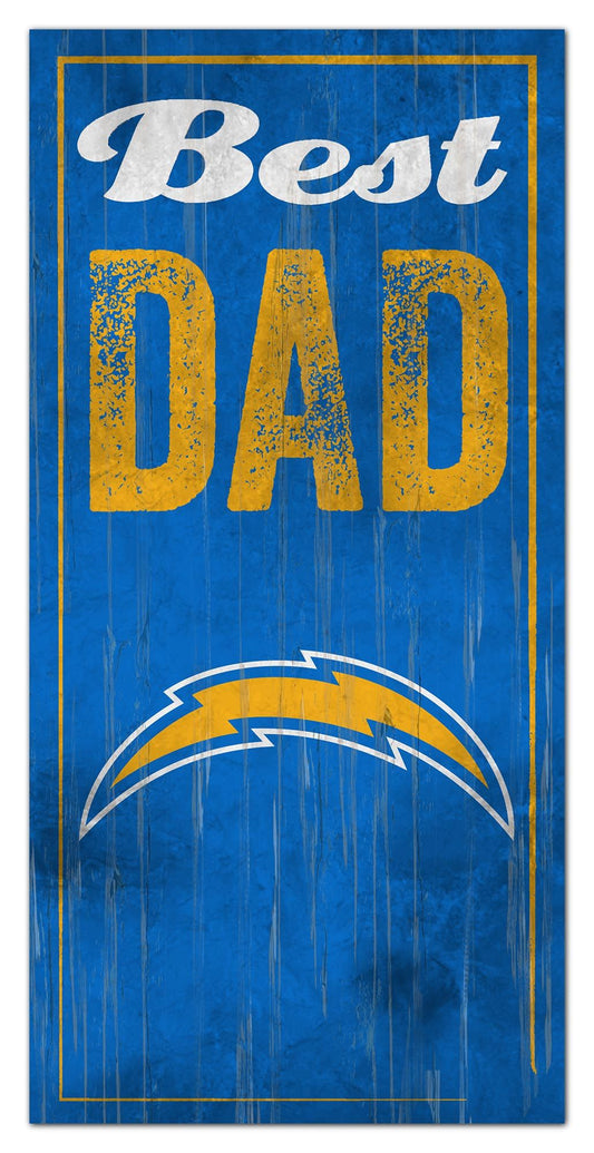 Los Angeles Chargers Best Dad Sign by Fan Creations