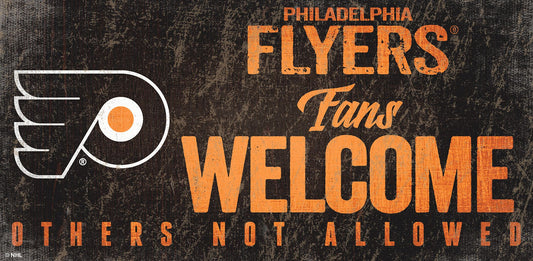 Philadelphia Flyers Fans Welcome 6" x 12" Sign by Fan Creations