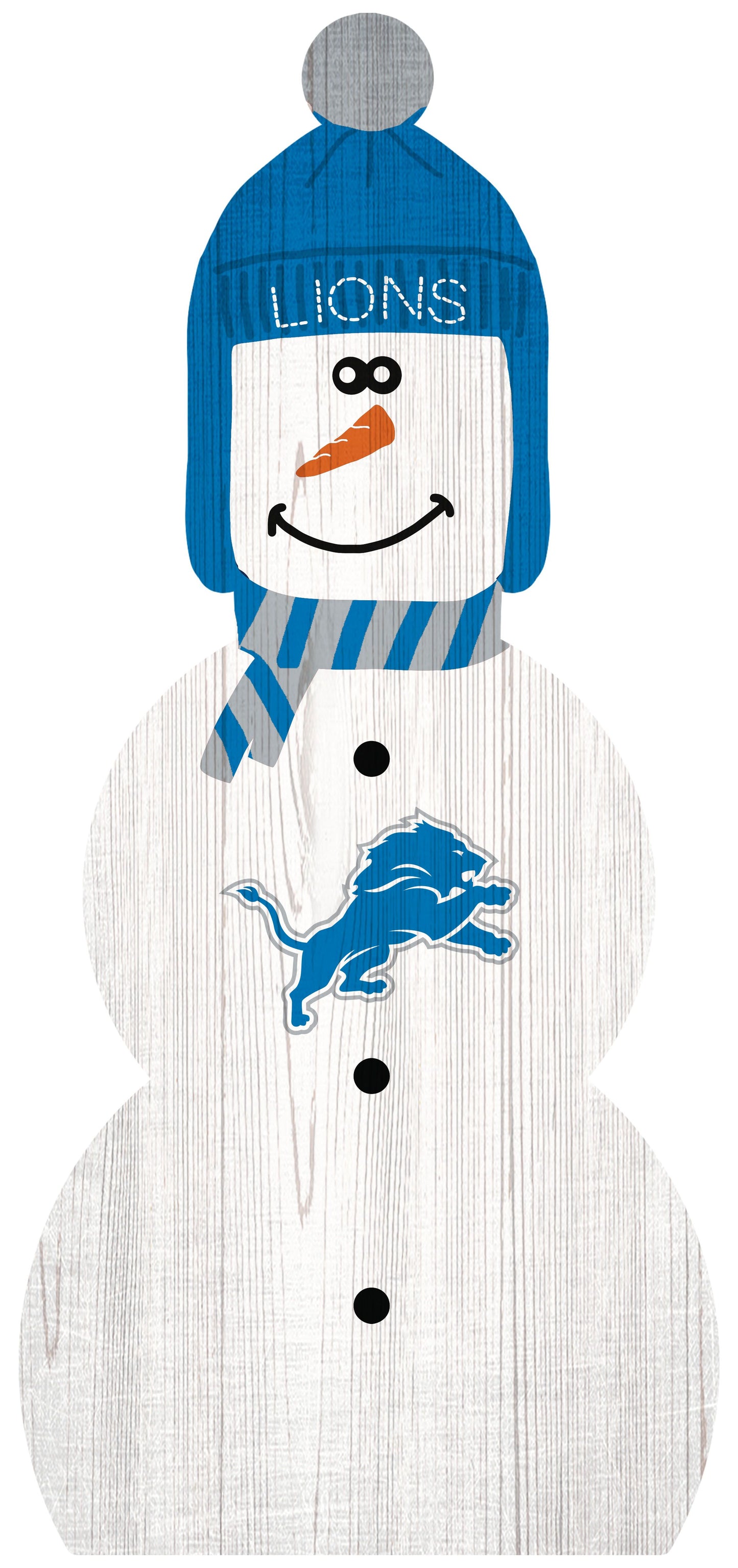 Detroit Lions 31" Snowman Leaner by Fan Creations