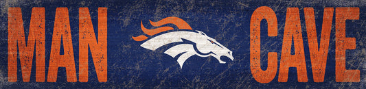 Denver Broncos Distressed Man Cave Sign by Fan Creations