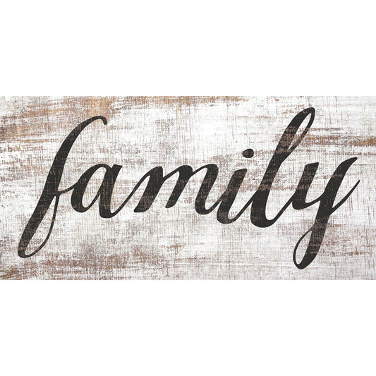 Family 6" x 12" Sign by Fan Creations