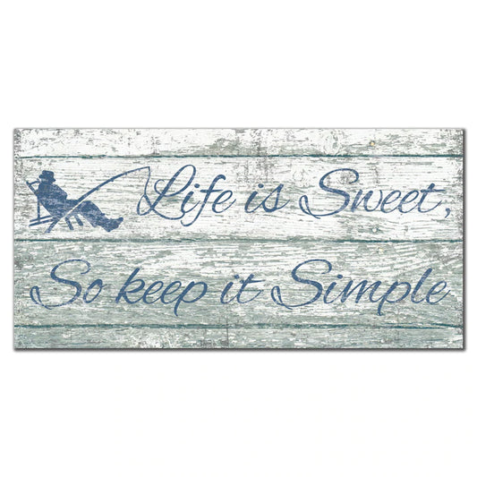Life is Sweet 6" x 12" Sign by Fan Creations