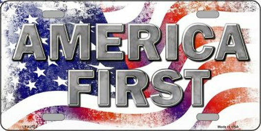 America First Novelty Metal License Plate Tag LP-12520