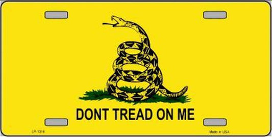Do Not Tread On Me 6" x 12" Metal License Plate Tag LP-1316