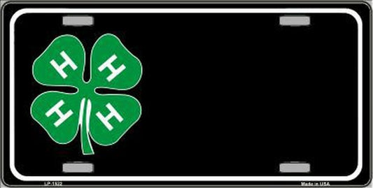 4-H Offset Metal 6" x 12" Novelty License Plate Tag LP-1522