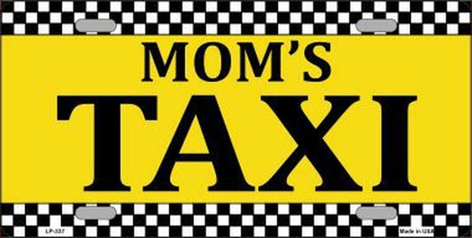 Mom's Taxi 6" x 12" Metal Novelty License Plate Tag LP-337