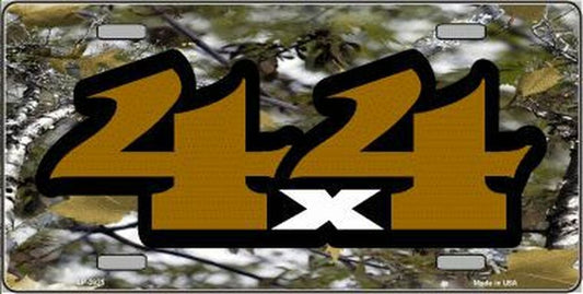 4x4 Camouflage 6" x 12" Metal Novelty License Plate Tag - LP-3935