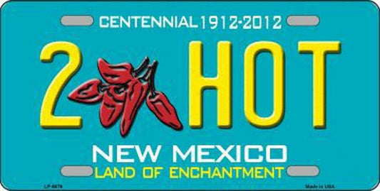 2 Hot New Mexico Novelty 6" x 12" Metal License Plate Tag LP-6676