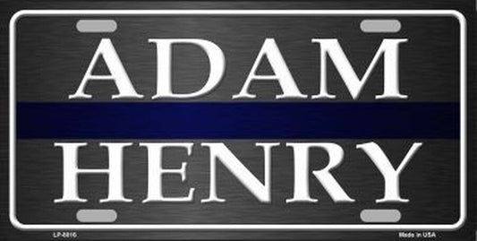 Adam Henry Novelty Metal License Plate Tag LP-8016