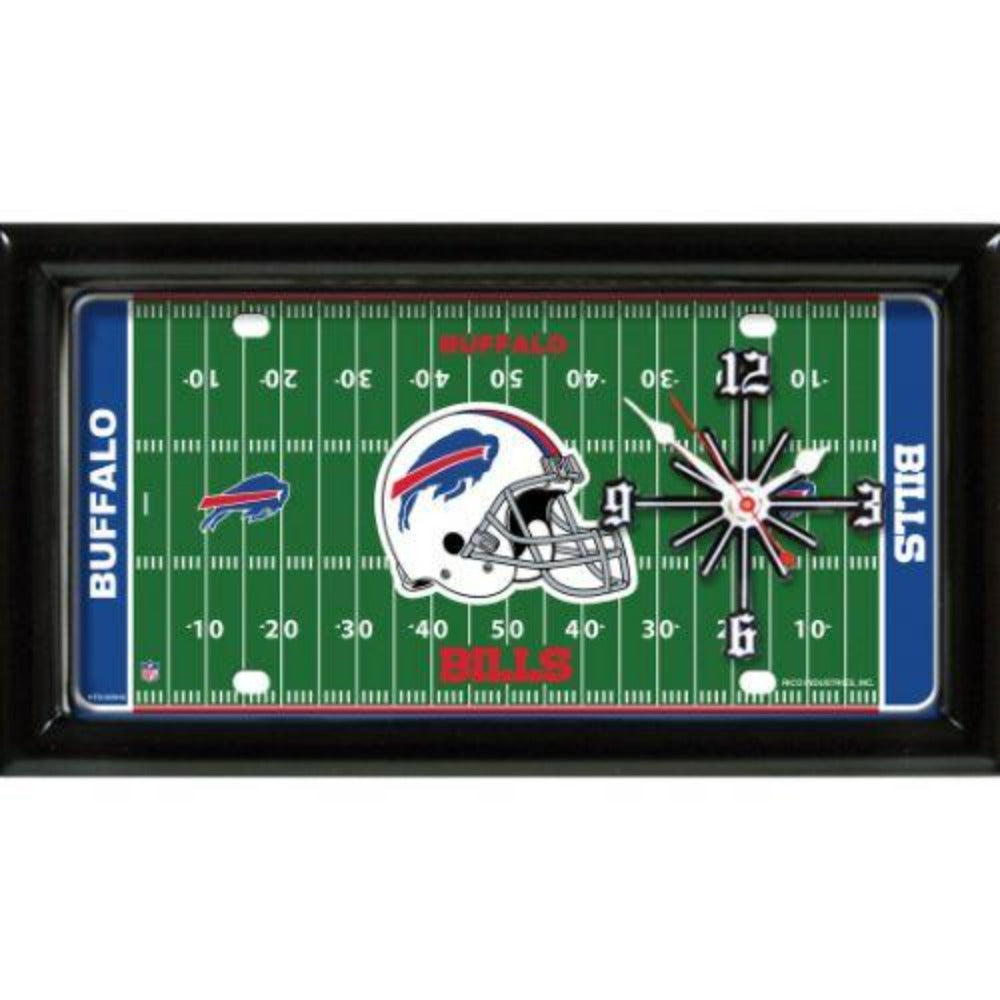 Buffalo Bills  7" x 13" Wall Clock - Field Design by GTEI