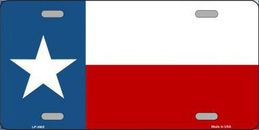 Texas State Flag 6" x 12" Metal License Plate Tag LP-3602