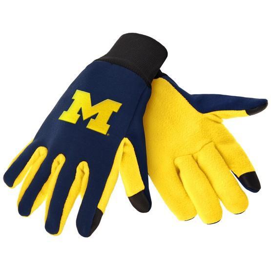 Michigan Wolverines Color Texting Gloves by FOCO