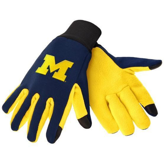 Michigan Wolverines Color Texting Gloves by FOCO