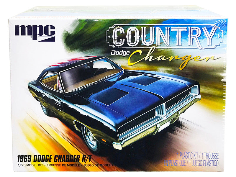 1969 Dodge Charger R/T "Country" 1/25 Scale Model Kit - Skill Level 2 by MPC