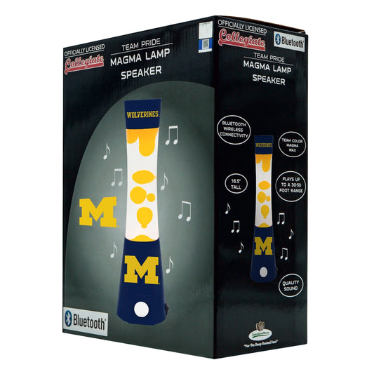 Michigan Wolverines Magma Lamp - Bluetooth Speaker by Sporticulture