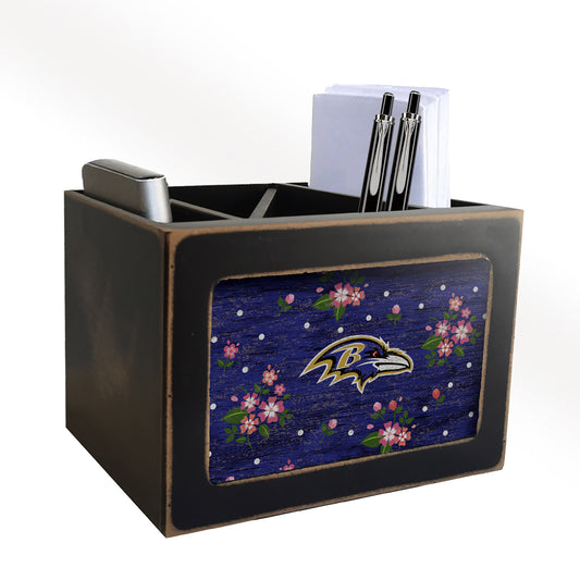 Baltimore Ravens Floral Desktop Organizer by Fan Creations
