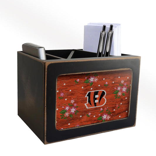 Cincinnati Bengals Floral Desktop Organizer by Fan Creations