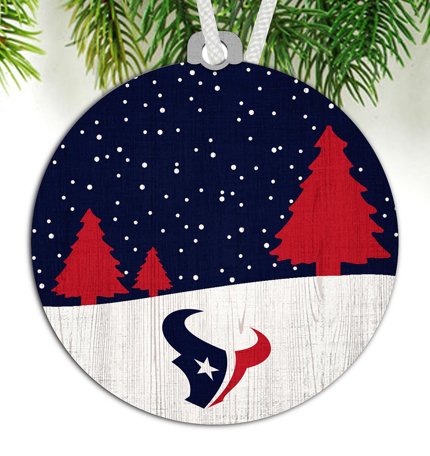 Houston Texans Snow Scene Ornament by Fan Creations