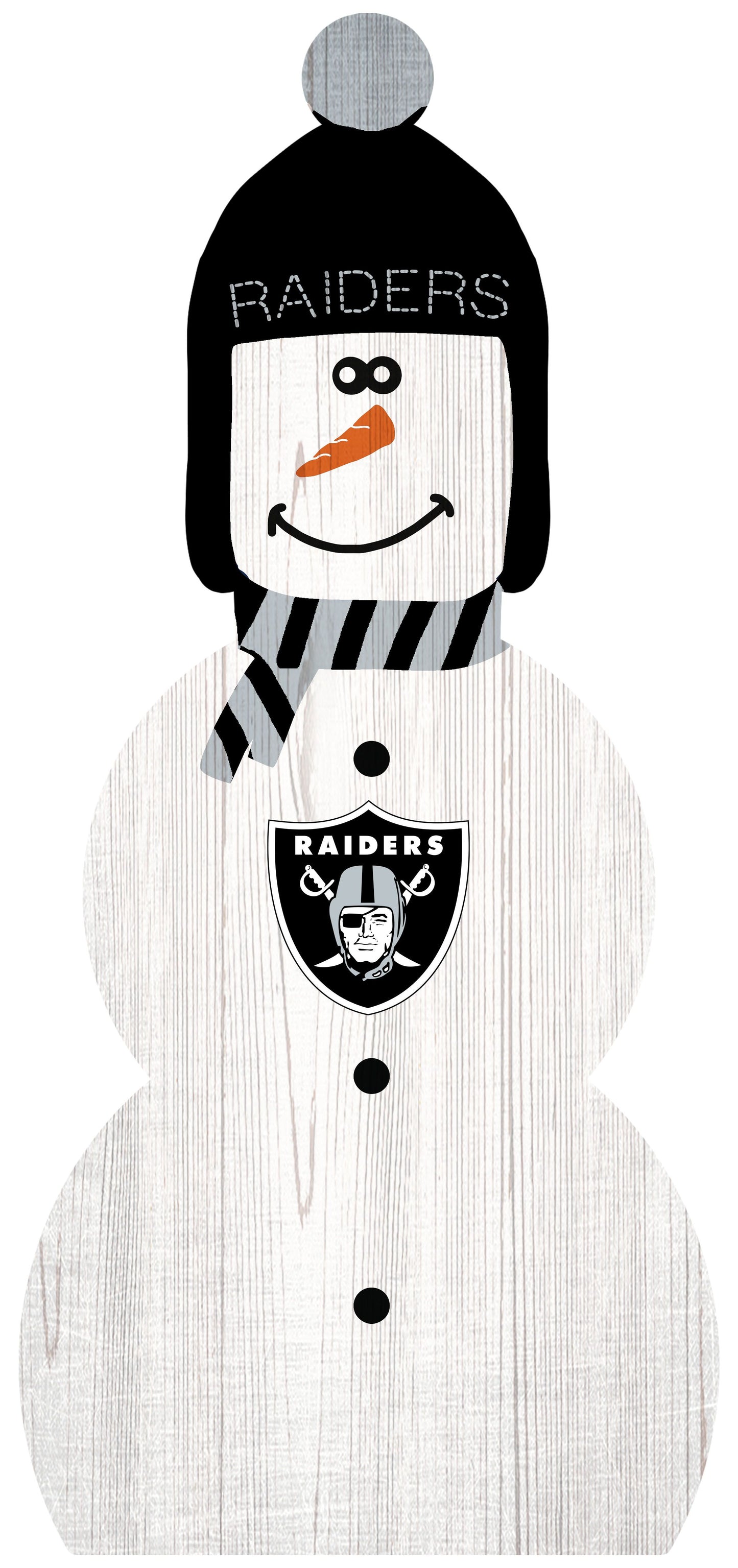 Las Vegas Raiders 31" Snowman Leaner by Fan Creations