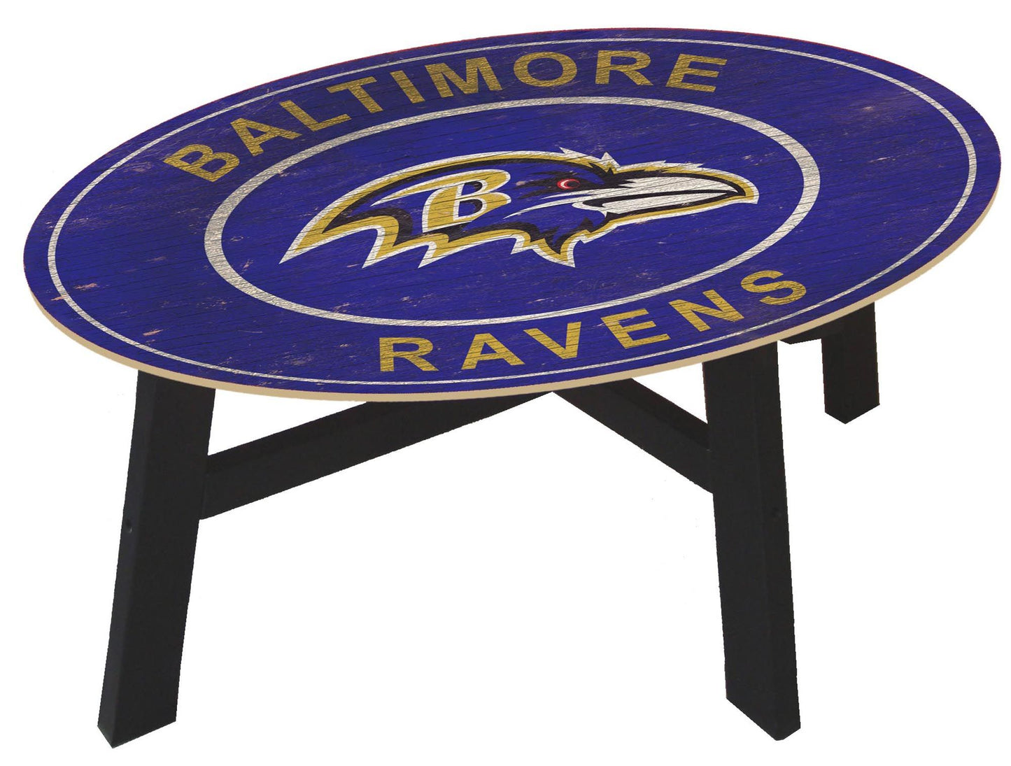 Baltimore Ravens Logo Heritage Logo Coffee Table by Fan Creations
