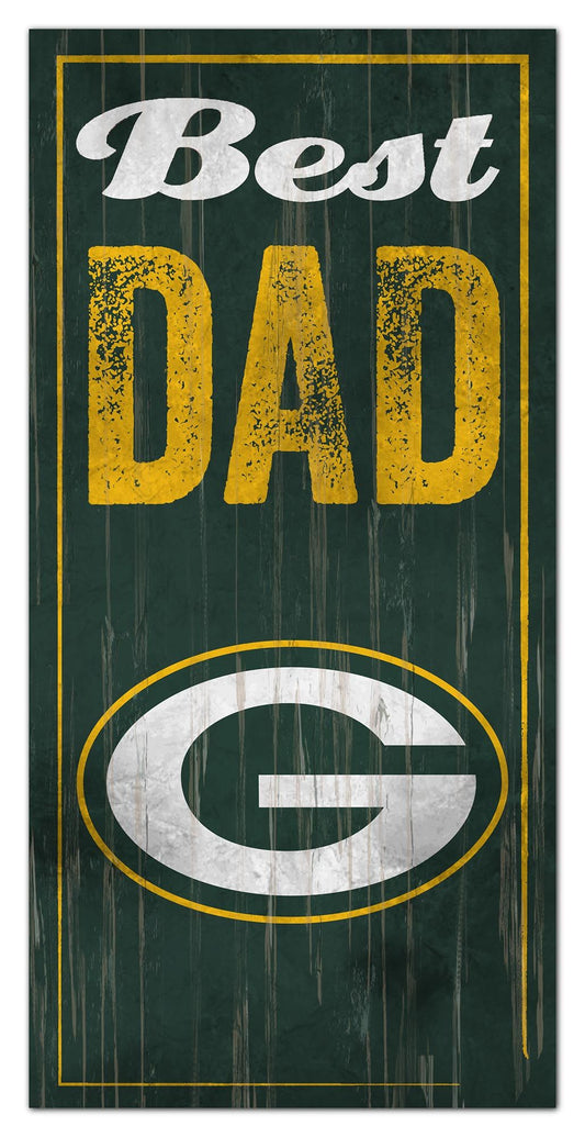 Green Bay Packers Best Dad Sign by Fan Creations