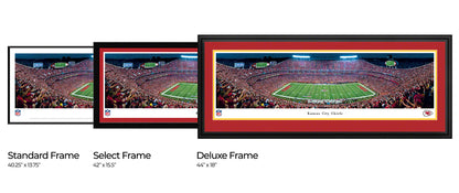 Kansas City Chiefs Sideline View Arrowhead Stadium Night Game by Blakeway Panoramas