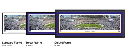 Minnesota Vikings U.S. bank Stadium Winter White Out Game Panoramic Picture - NFL Fan Cave Decor