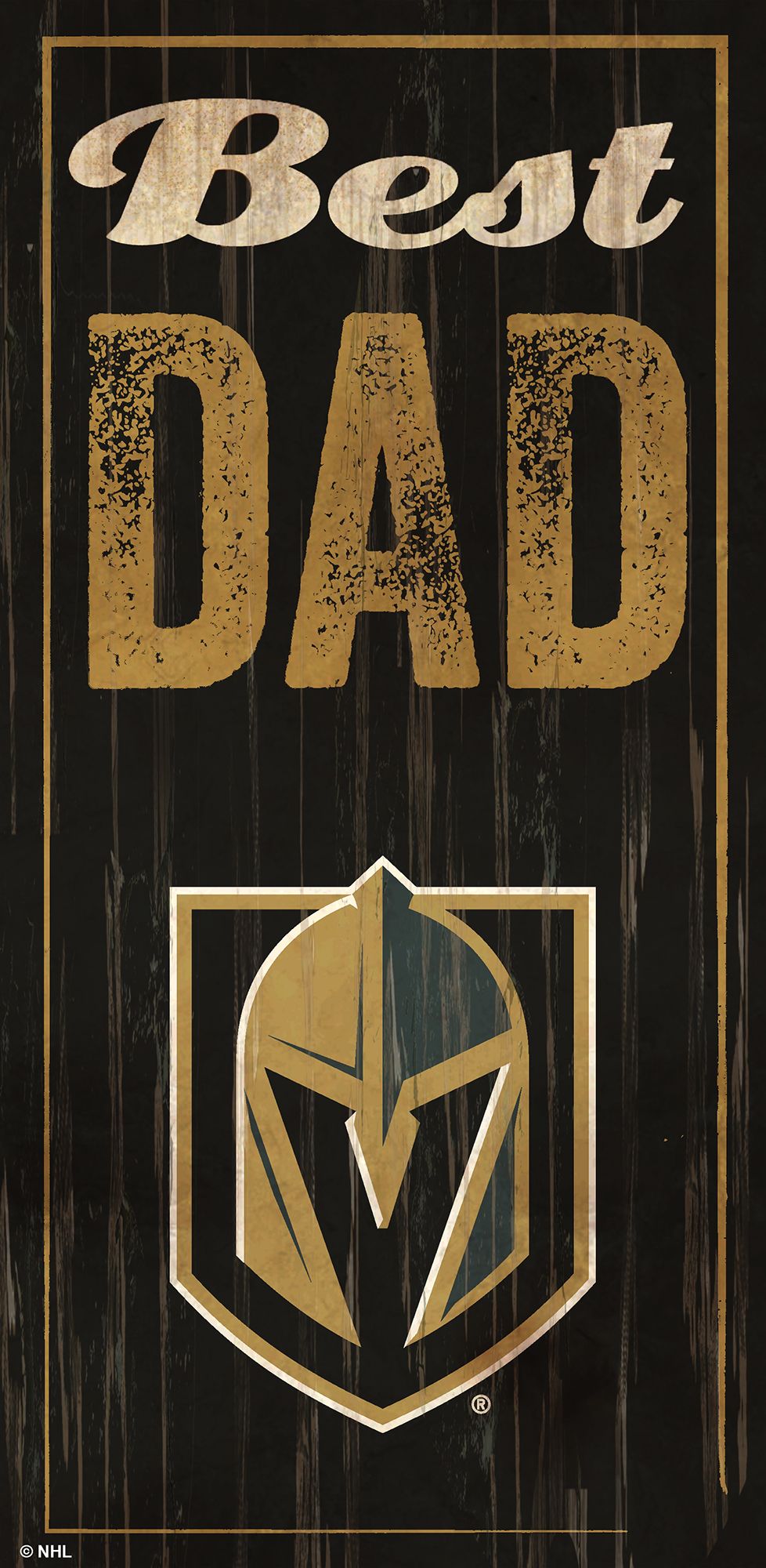 Vegas Golden Knights Best Dad Sign by Fan Creations